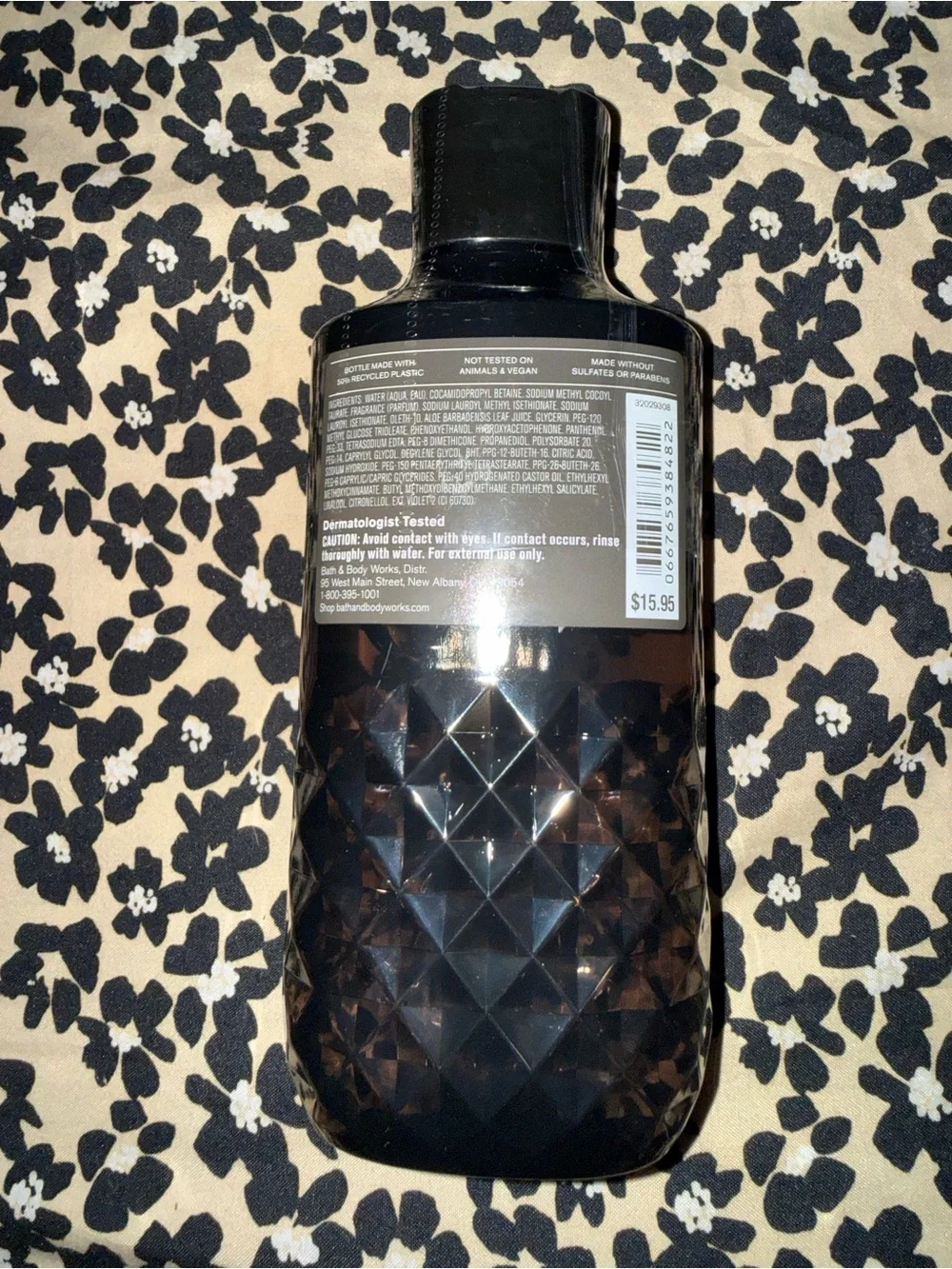 Bath & Body Works Vanilla Noir Black & Gold Body Care Trio